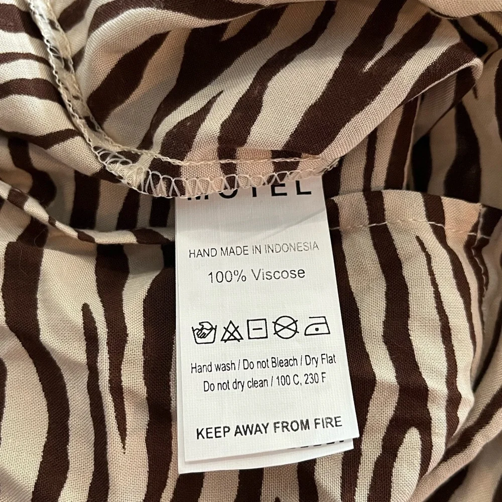 Urban Outfitters x Motel Rocks Zebra Print Slip Dress